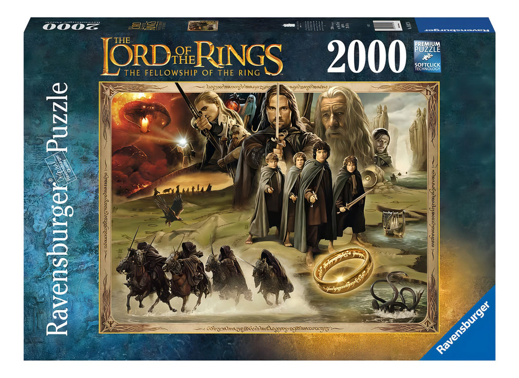 Ravensburger Lord Of The Rings: The Fellowship Of The Ring 2000 Piece Jigsaw Puzzle For Adults - 16927 - Every Piece Is Unique, Softclick Technology Means Pieces Fit Together Perfectly