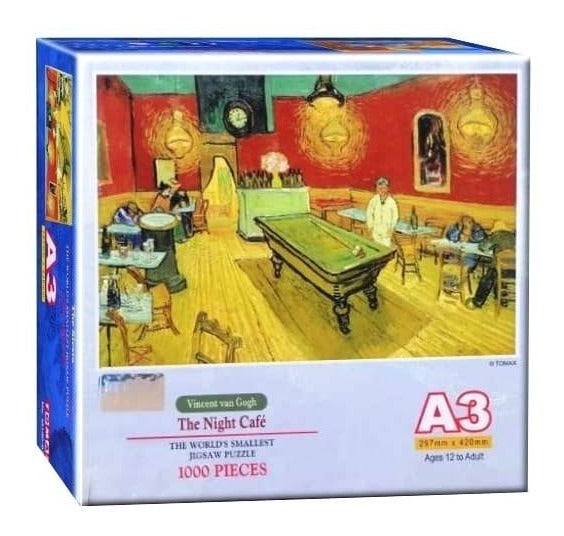 Van Gogh Café Nocturno Mini Rompecabezas 1000 Piezas Tomax