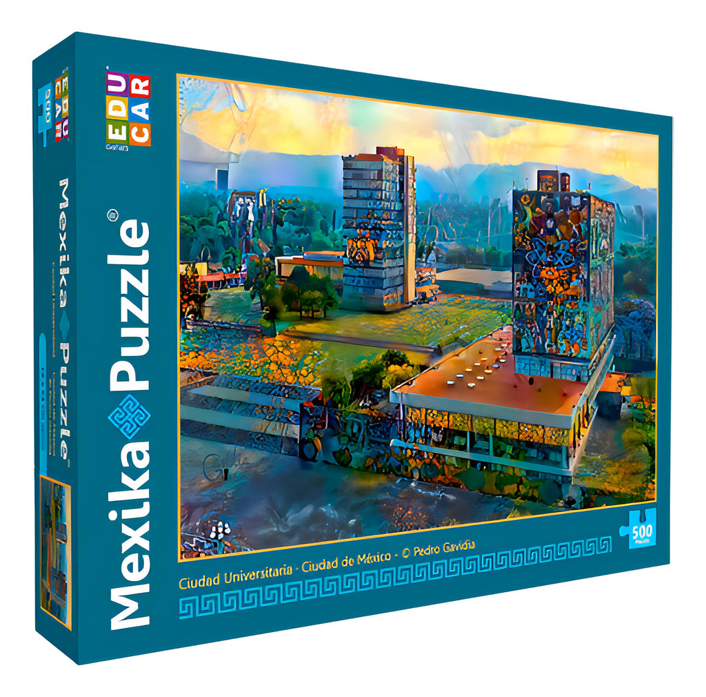 Rompecabezas 500 Piezas Ciudad Universitaria Mexika Paisaje