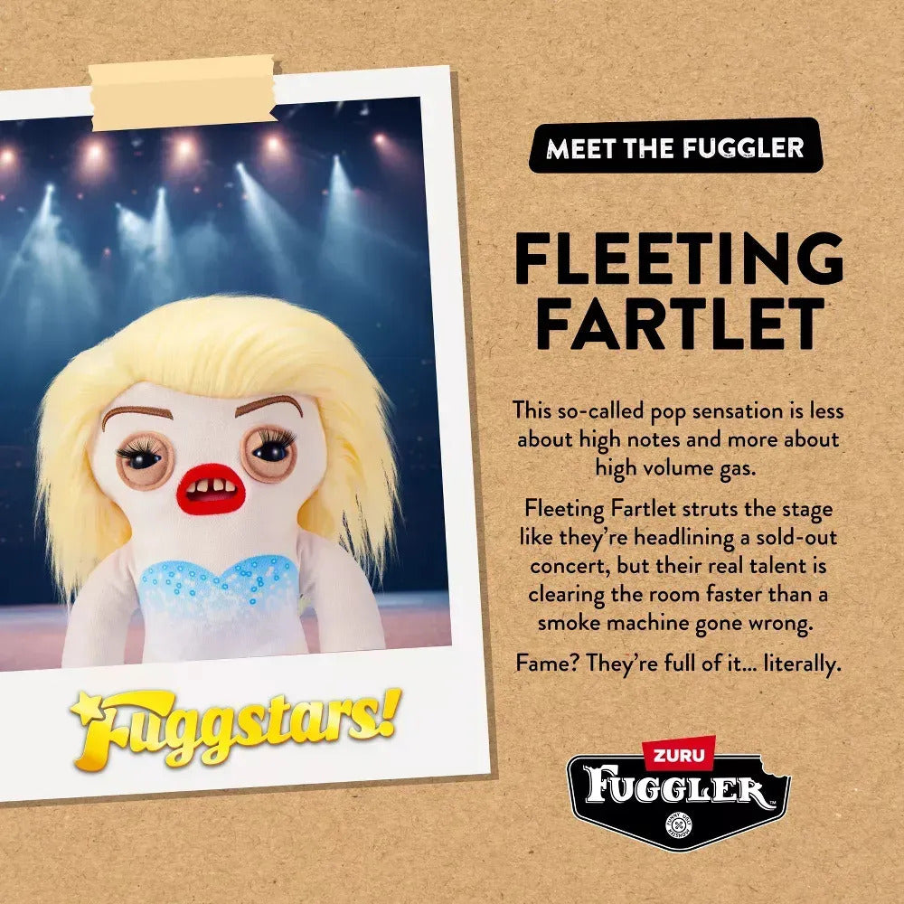 Peluche Fleeting Fartlet Fuggstars Zuru Fuggler Funny Ugly Monster