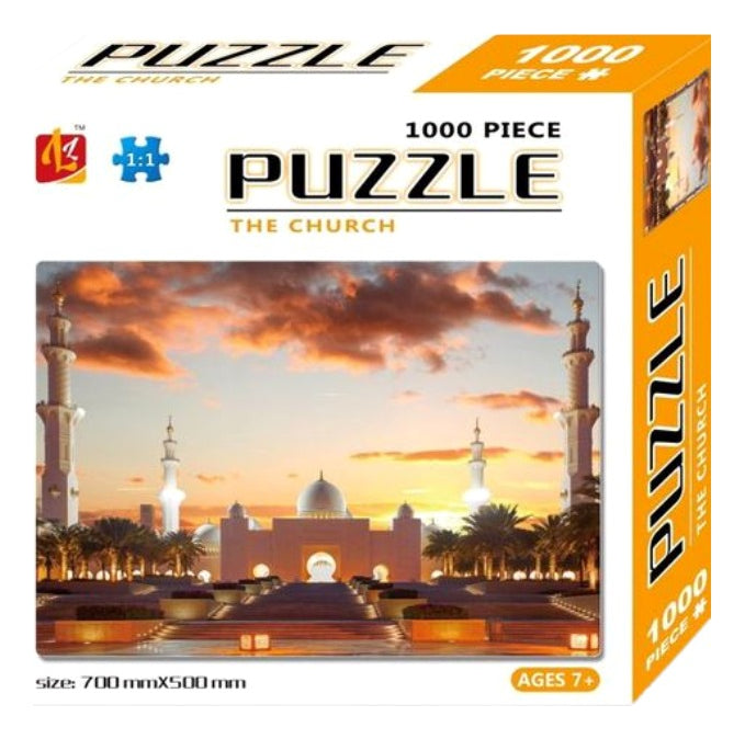 Rompecabezas Mezquita Sheikh Zayed 1000 Piezas Hao Xiang Paisaje