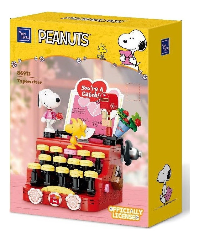 Set De Construcción Pantasy Snoopy Retro Máquina De Escribir