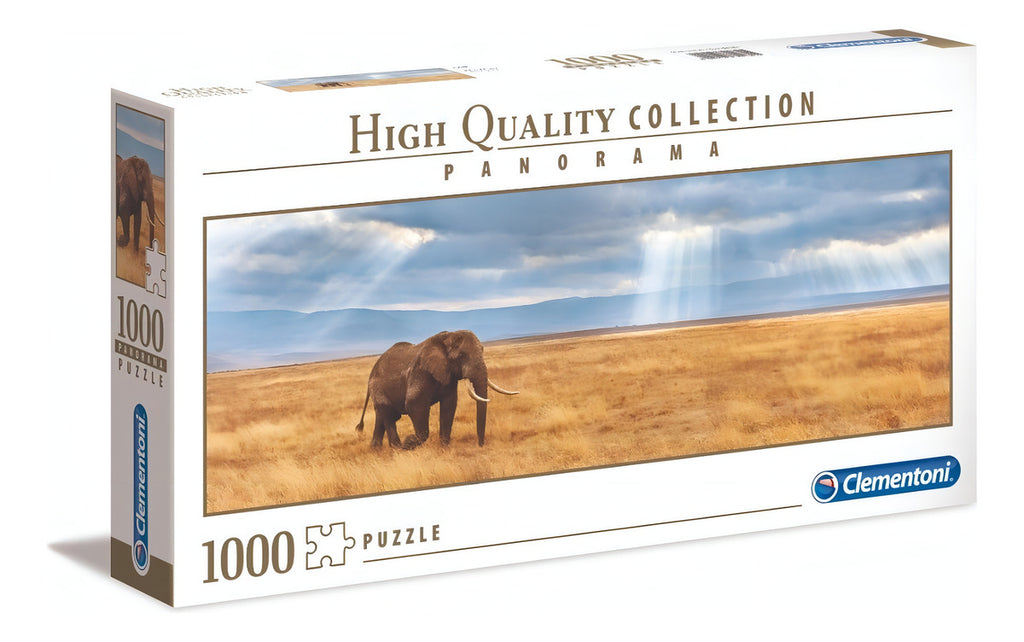 Elefante Sabana Panorama Rompecabezas 1000 Pz Clementoni