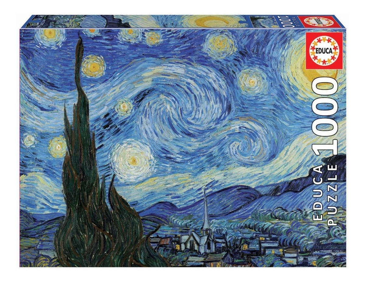 Rompecabezas Educa Van Gogh Noche Estrellada 1000 Piezas Arte