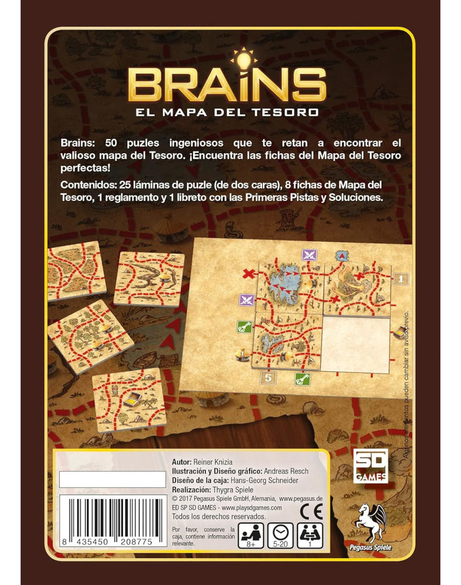 Brains Family Mapa Del Tesoro Juego De Mesa Sd Games