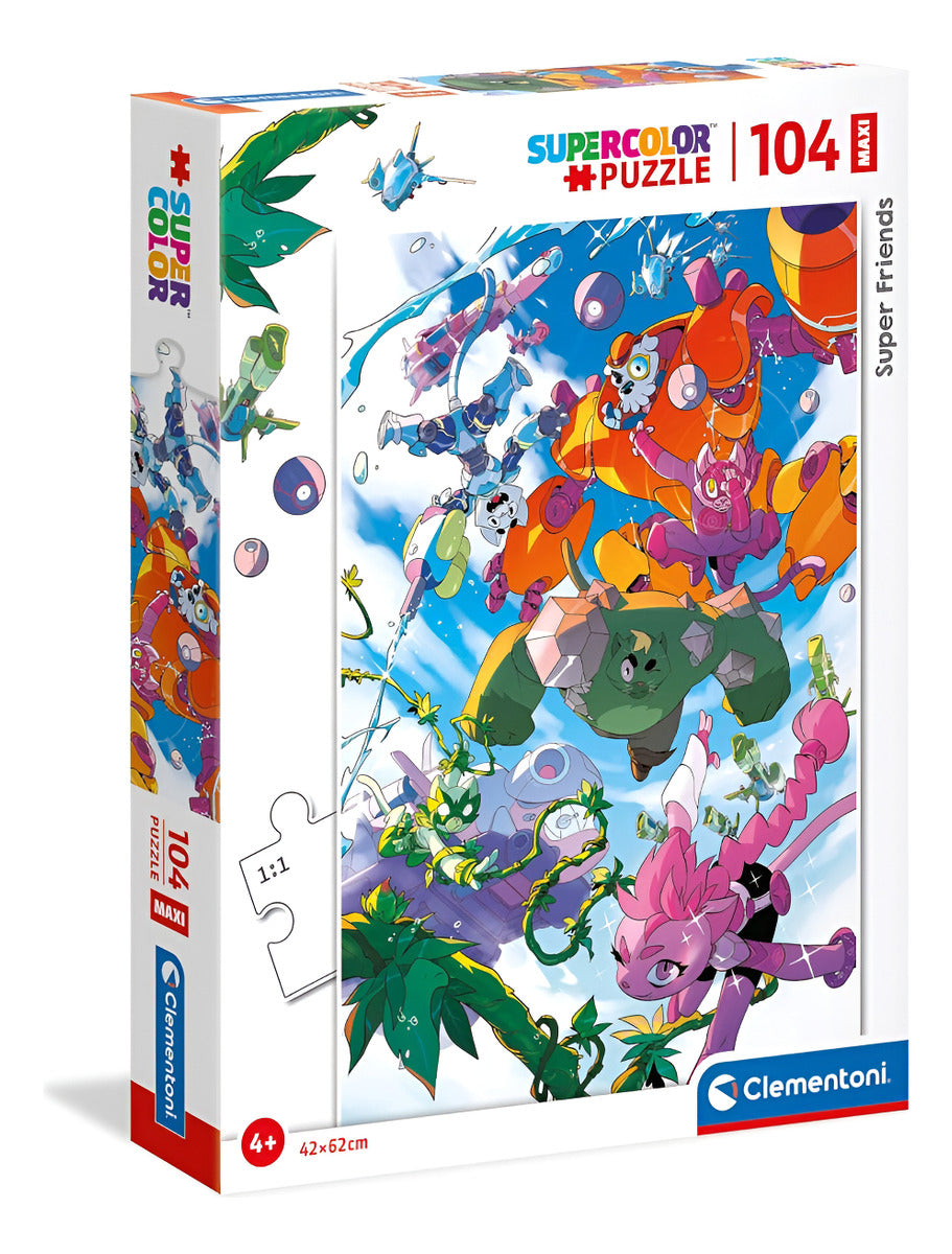 Clementoni Super Amigos Supercolor Maxi Puzzle  104 Pz 2375