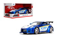Jada Toys JDM Tuners a Escala 1:24 Fundido a presión 2003 Nissan 350Z Exedy  Puertas de Apertura, Interiores detallados, neumáticos de Goma, coleccionables para Mayores de 8 años (Azul Caramelo)