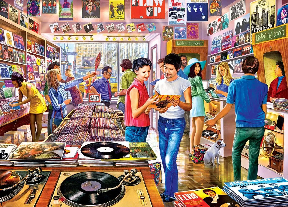 Rompecabezas Masterpieces 1000 Pzs Discos De Vinilo Vintage