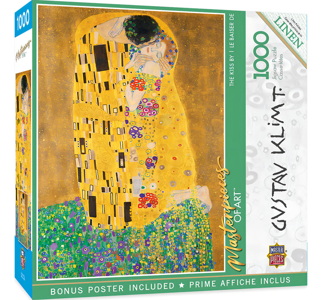 Rompecabezas 1000 Piezas El Beso Gustav Klimt Masterpieces Arte