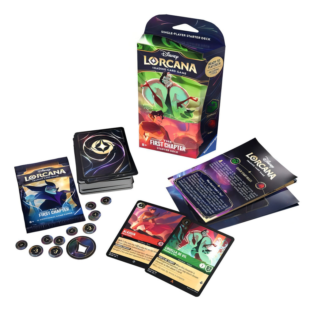 Juego Carta Lorcana Starterdeck Cruella/aladdin Ravensburger
