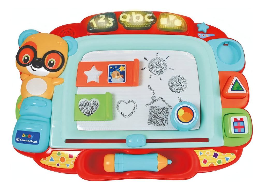 Pizarra Magnetica Infantil Musica Y Sonido Baby Clementoni Color Rojo