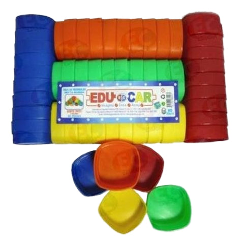 Edu-048 Godete Material Didáctico Plástico 50 Piezas Eduplas