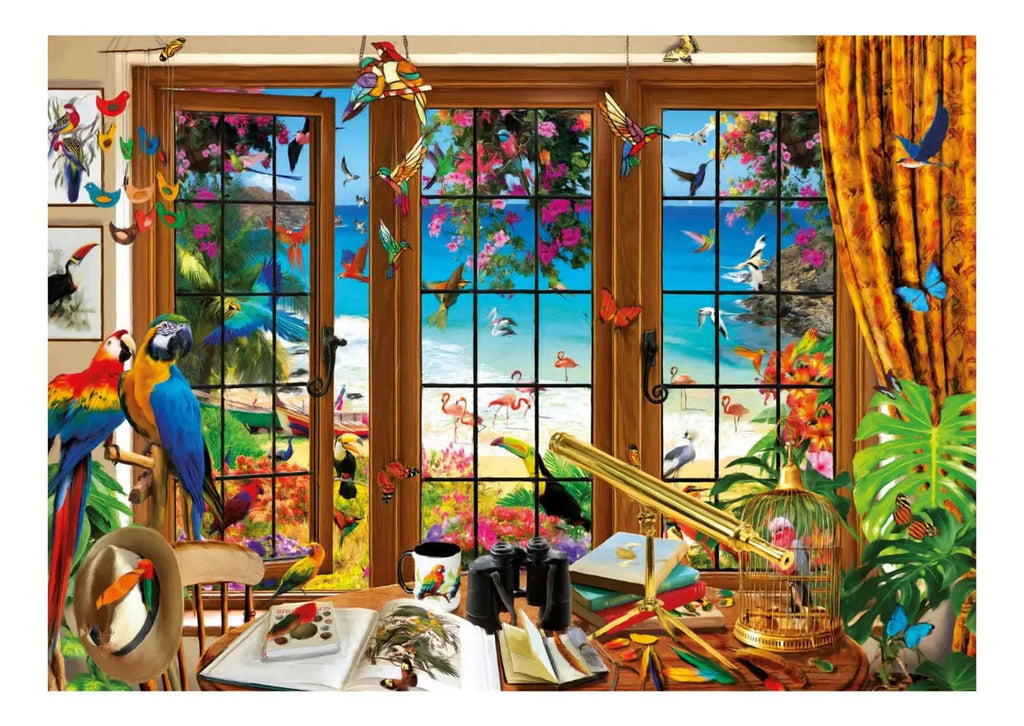Rompecabezas 1500 Pzs Ventana Del Observador De Aves Educa