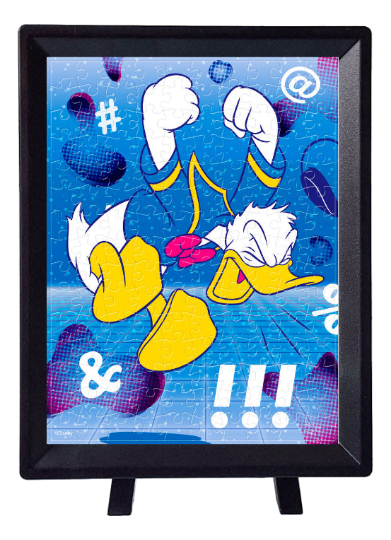 Rompecabezas Disney Pato Donald 150 Piezas Miniatura Con Caballete Plástico Resistente No Necesita Pegamento
