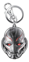 Llavero Ultron Marvel Monogram Acero Plateado Avengers Brillante 9cm