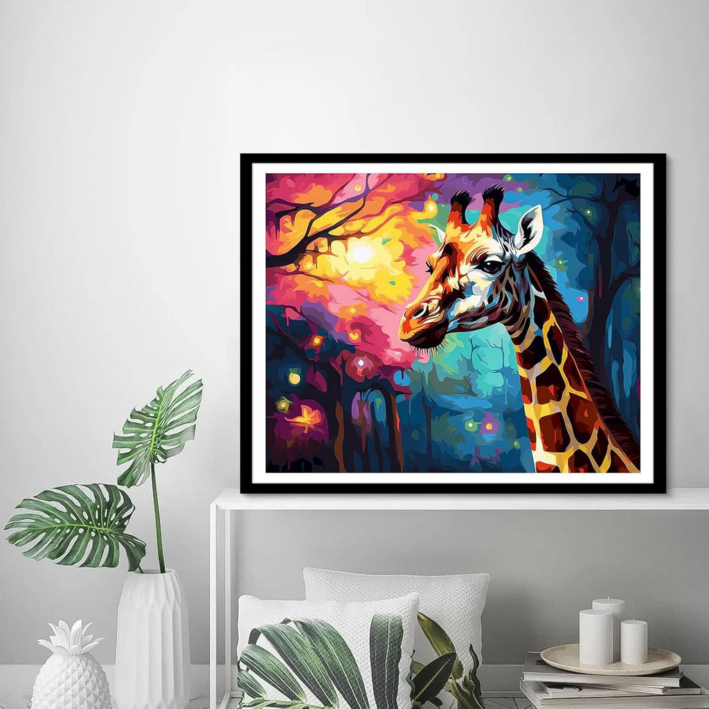 Kit Arte Pintura Diamantes Jirafa Educar Dm-77
