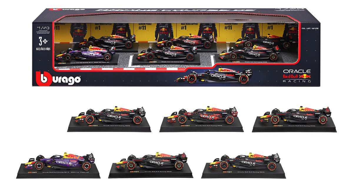Bburago F1 Red Bull Autos Escala  1:43 (6-pack) Checo Pérez