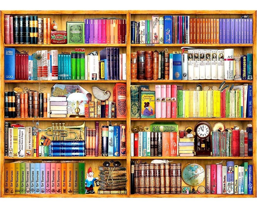 1093 Estantería Libros Anatolian Rompecabezas 1000 Piezas