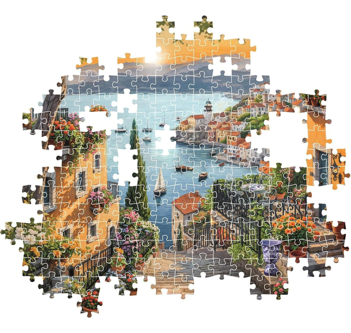 Puzzle Clementoni Escaleras Hasta El Puerto De 1500 Piezas