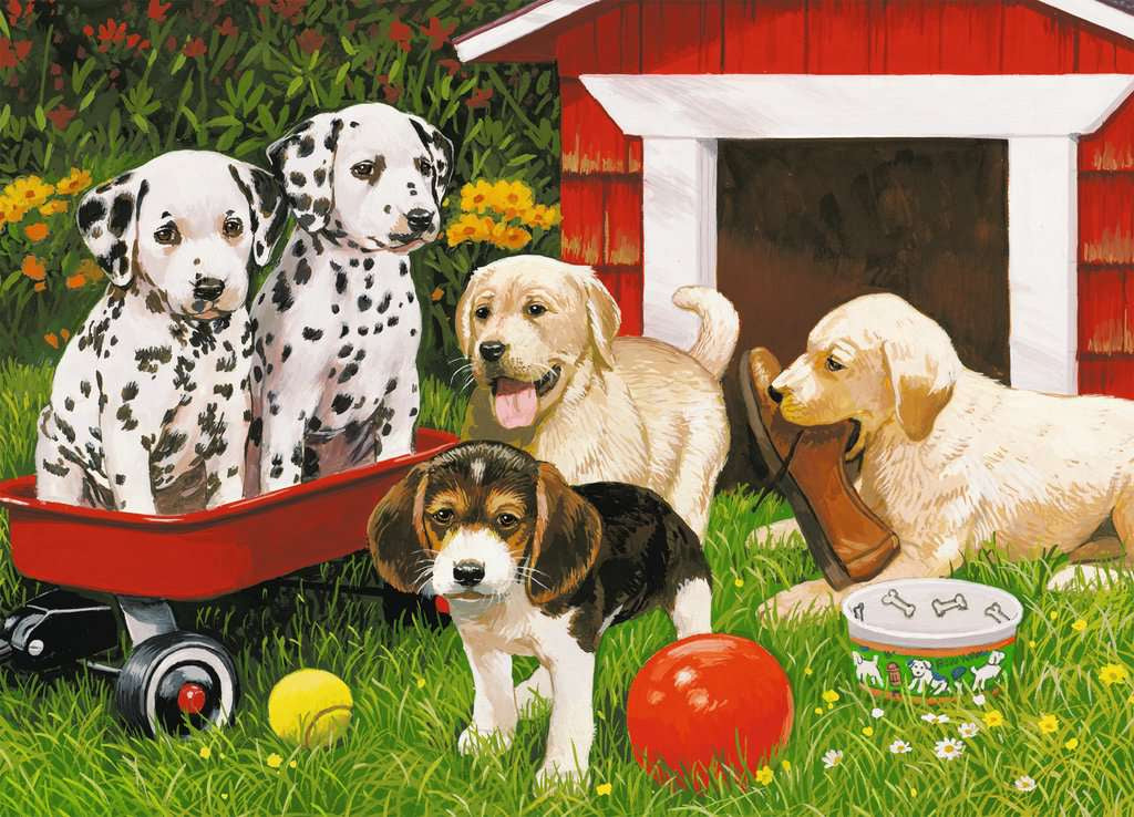 Rompecabezas Infantil Perritos Cachorros 60pz Ravensburger