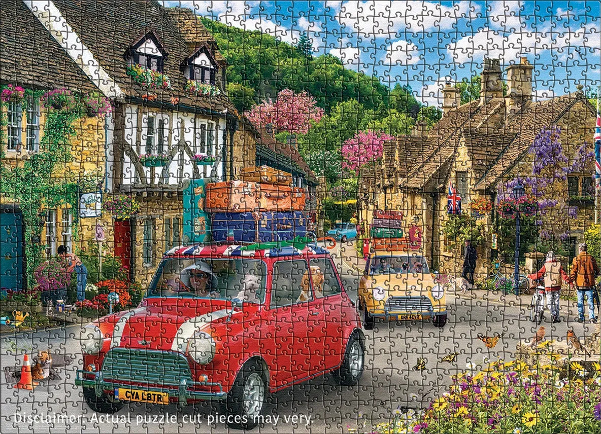 Rompecabezas Eurographic Mini Cooper De Viaje 1000 Piezas