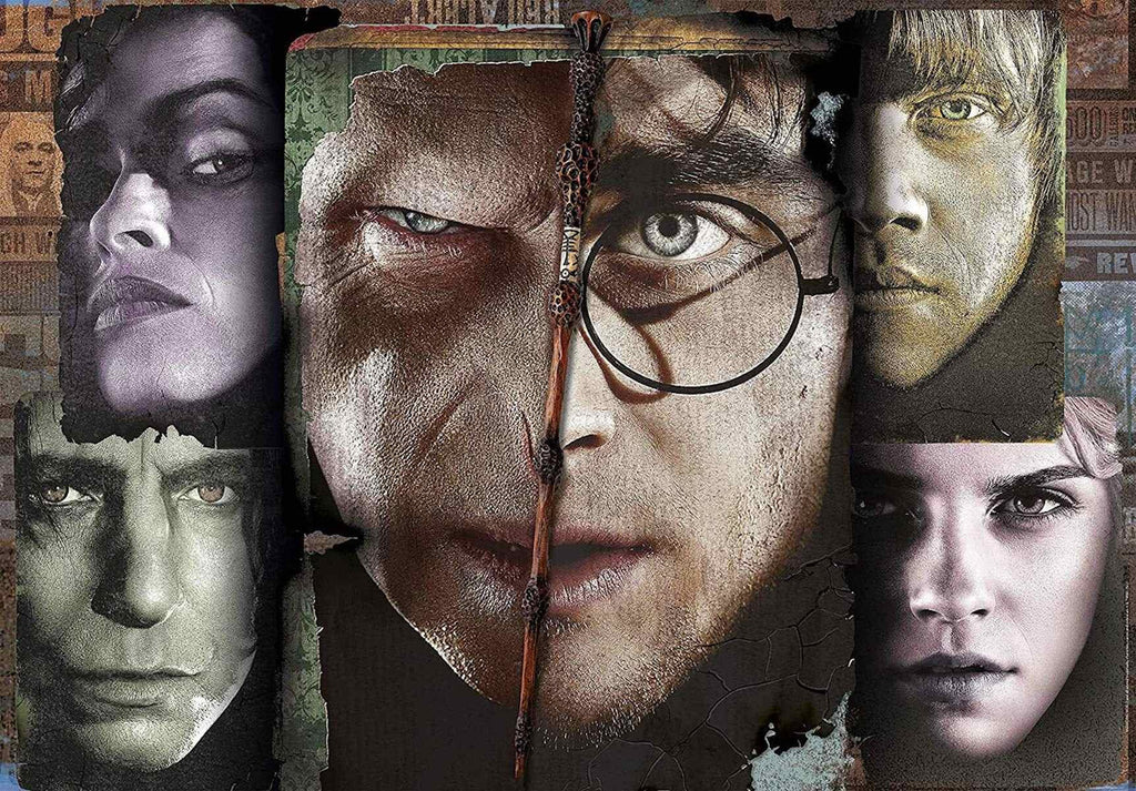 Rompecabezas Harry Potter Maletin Caras 1000 Pz Clementoni Italia Voldemort Ron Hermione Severu Snape Bellatrix Lestrange Malfoy Retratos