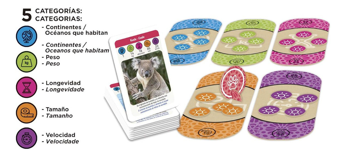 Juego De Mesa Planeta Tierra Animales Campeones Educa 18708