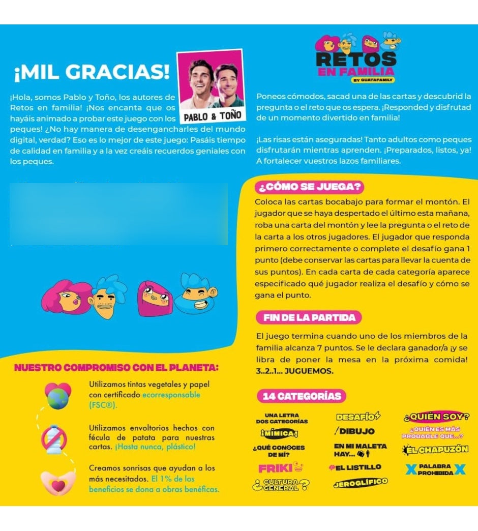 Retos En Familia - Juegos De Mesa Asmodee Guatafamily