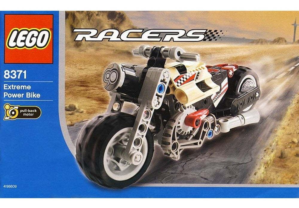Lego Racers Extreme Power Bike Motocicleta Retropropulsión