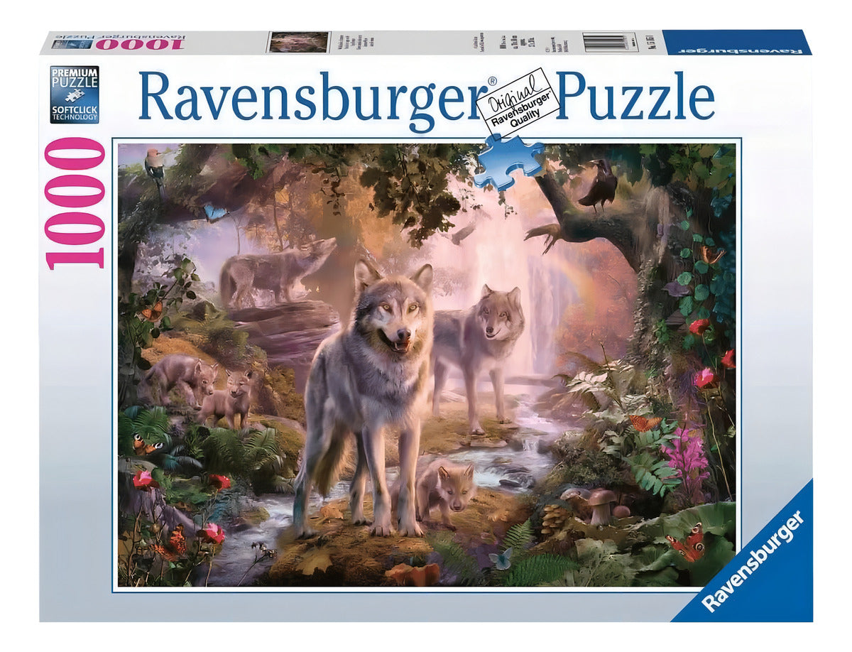 Rompecabezas Ravensburger 1000 Pzas Lobos De Verano