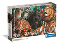 Rompecabezas Clementoni Felinos Gatos Salvajes Compact 500 P