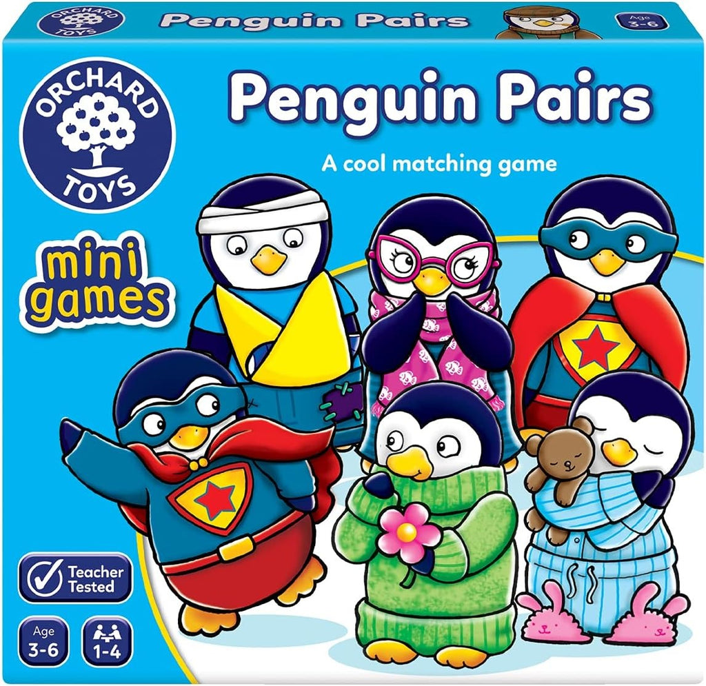 Juego De Mesa Memoria Mini Game Penguin Pairs Orchard Toys