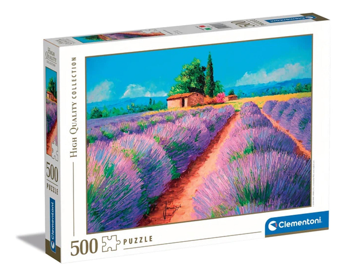 Campo De Lavanda Aroma Flor Rompecabezas 500 Pz Clementoni