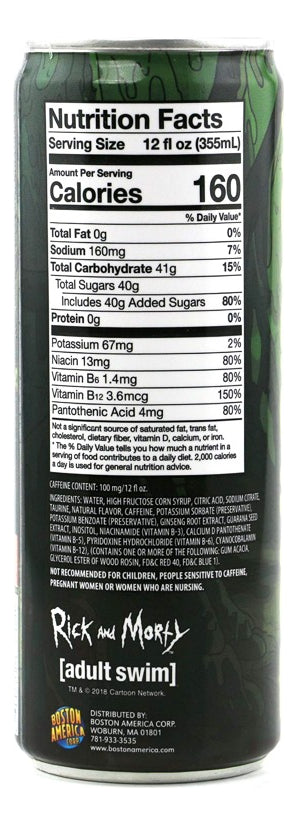Rick & Morty Toxic Rick Energy Drink