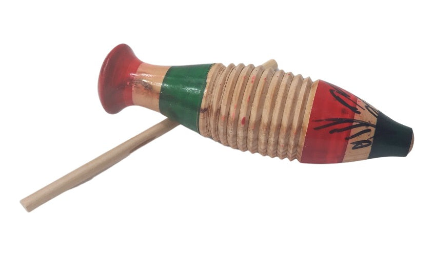 Güiro Infantil Educa Madera Marrón Con Raspador Instrumento Musical Niños
