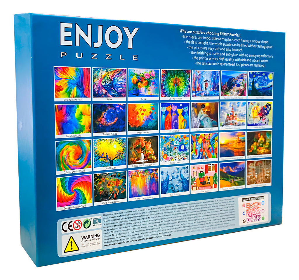 Enjoy Puzzle Rompecabezas Tigre Blanco Siberiano 1000 Pz