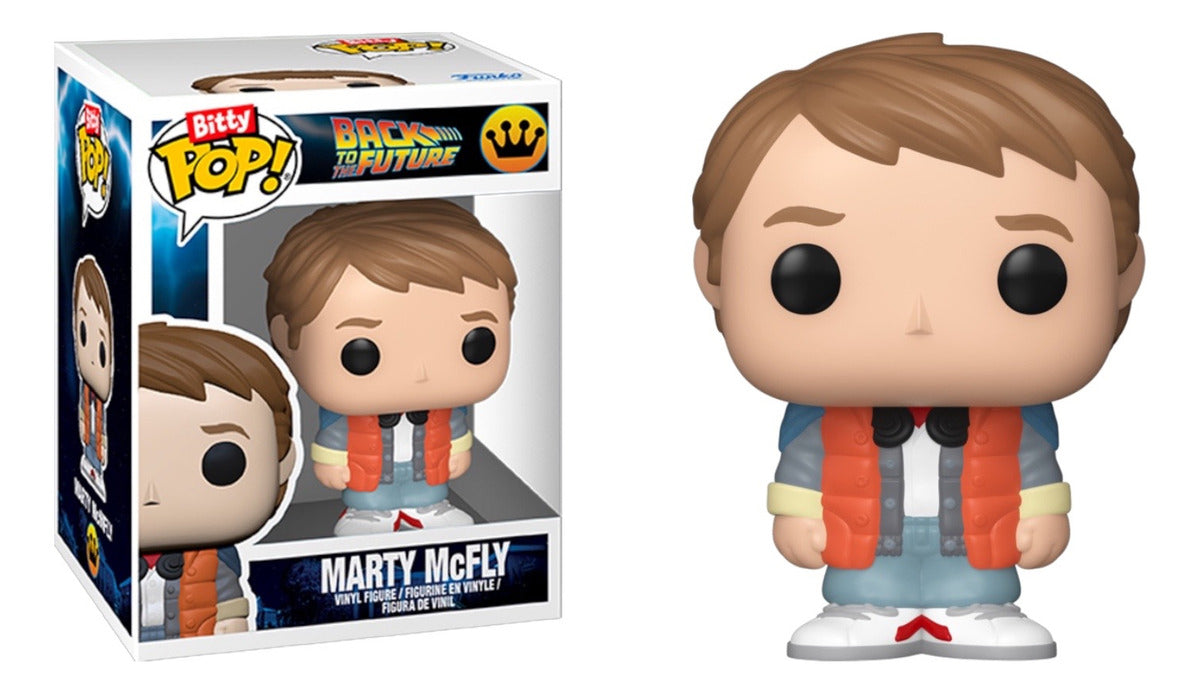Volver Al Futuro Delorean Con Marty Mcfly Funko Bitty Pop
