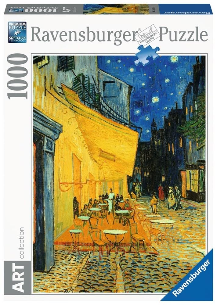 Ravensburger 15373 Rompecabezas Terraza de Café por la Noche, Van Gogh, 1000 Piezas