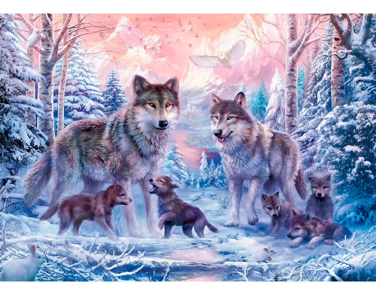 Rompecabezas Ravensburger Lobos Del Ártico 1000 Piezas