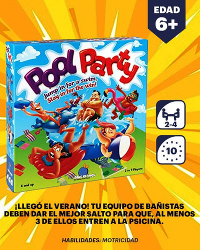 Pool Party - Juego De Mesa Para Niñas Y Niños