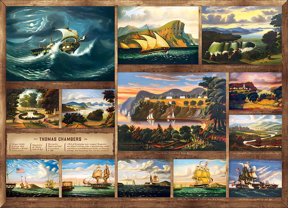 Rompecabezas Chambers 1000p Cobble Hill Arte Maritimo Barcos