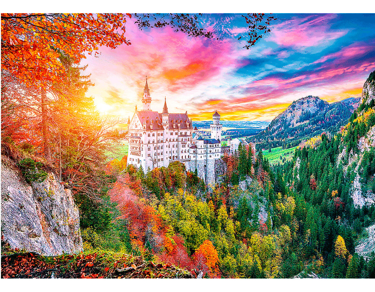 Rompecabezas Vista Del Castillo Neuschwanstein En Alemania 500 Piezas 14+ Trefl