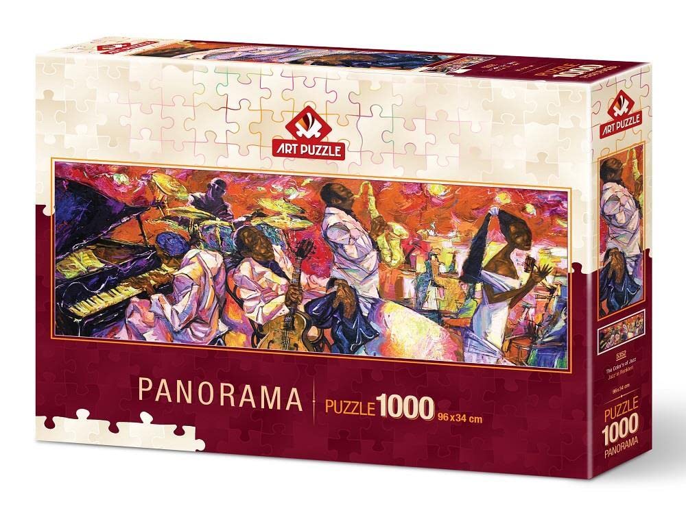 Art Puzzle 5352 - Rompecabezas Los Colores del Jazz 1000 piezas panorámico
