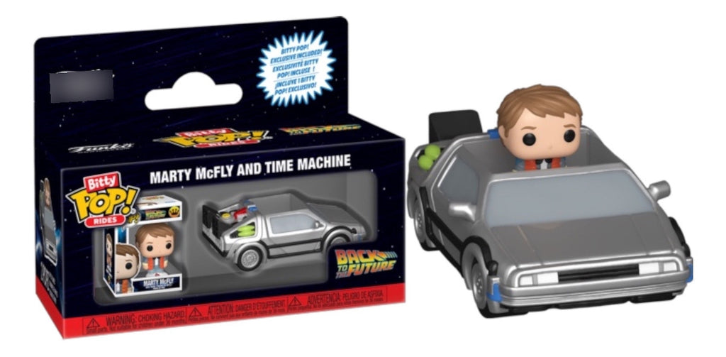 Volver Al Futuro Delorean Con Marty Mcfly Funko Bitty Pop