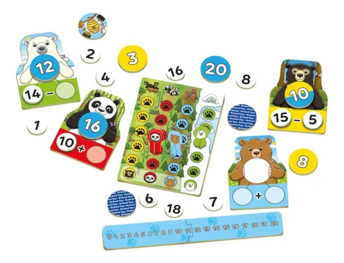 Juego De Mesa Sumas Y Restas Number Bears Orchard Toys
