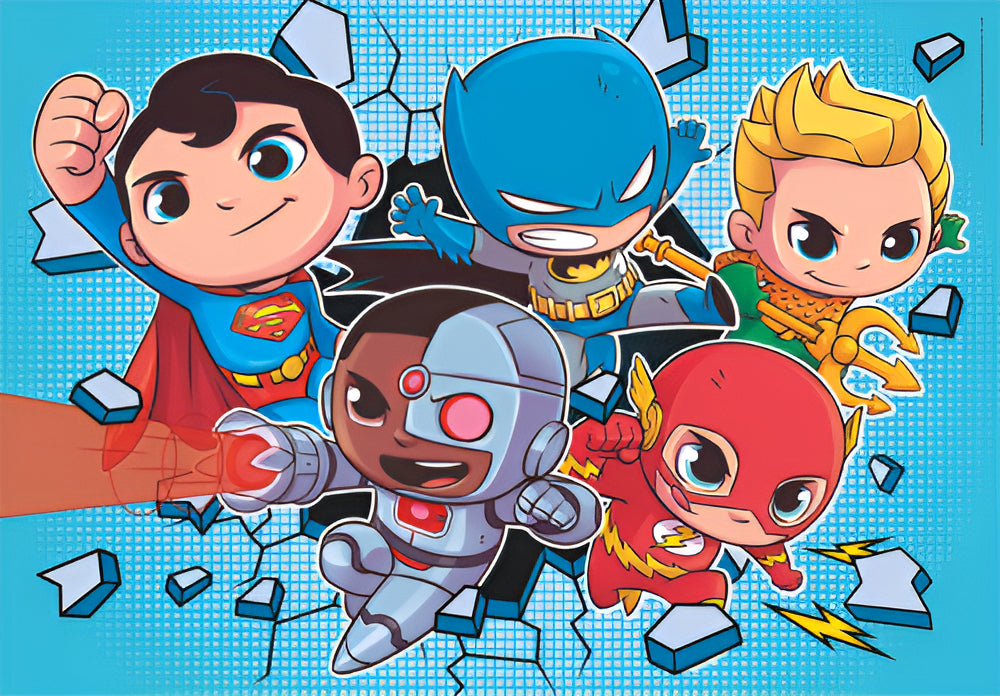 2 Rompecabezas Superamigos Flash Batman Aquaman 60 Pz Clementoni Italia Superman Wonder Woman Mujer Maravilla Gatubela Catwoman