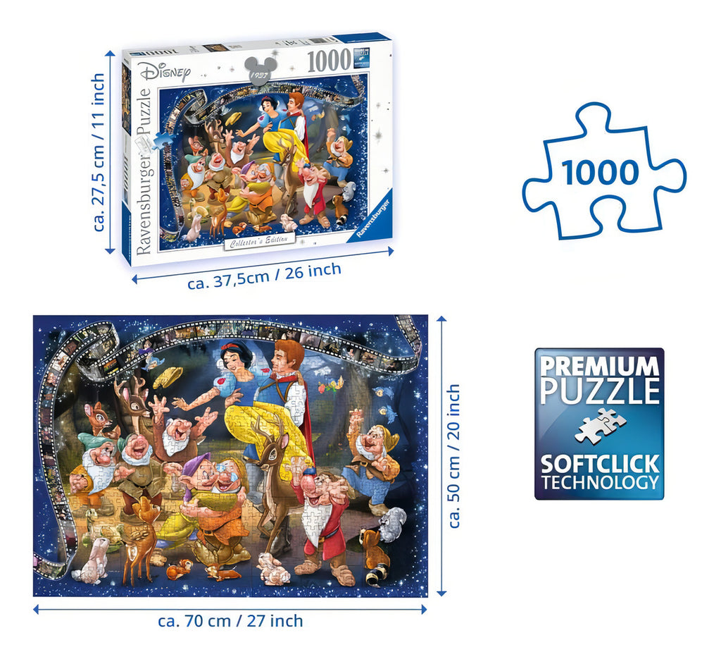 Rompecabezas Ravensburger Blancanieves 1937 1000 Piezas