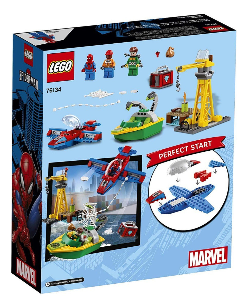 Lego Spiderman Super Héroe Marvel Docock Diamond Heist 76134