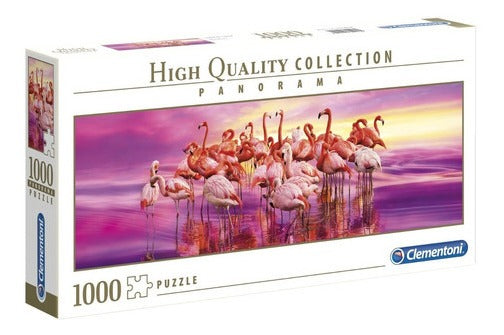 Danza De Flamingos Panorama Rompecabezas 1k Clementoni