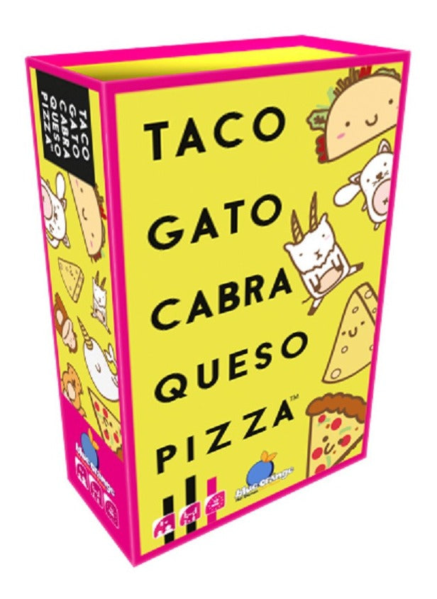 Taco, Gato, Cabra, Queso, Pizza En Español, Blue Orange